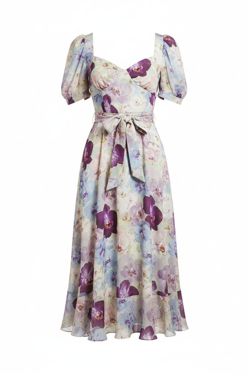 Orchid Bloom Tea Dress